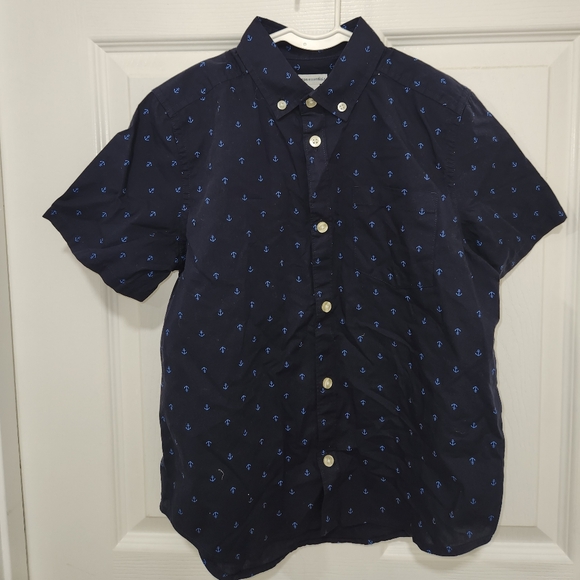 Amazon Essentials Boys Button Down Shirt With Anchors Size 10 L. - Picture 2 of 7